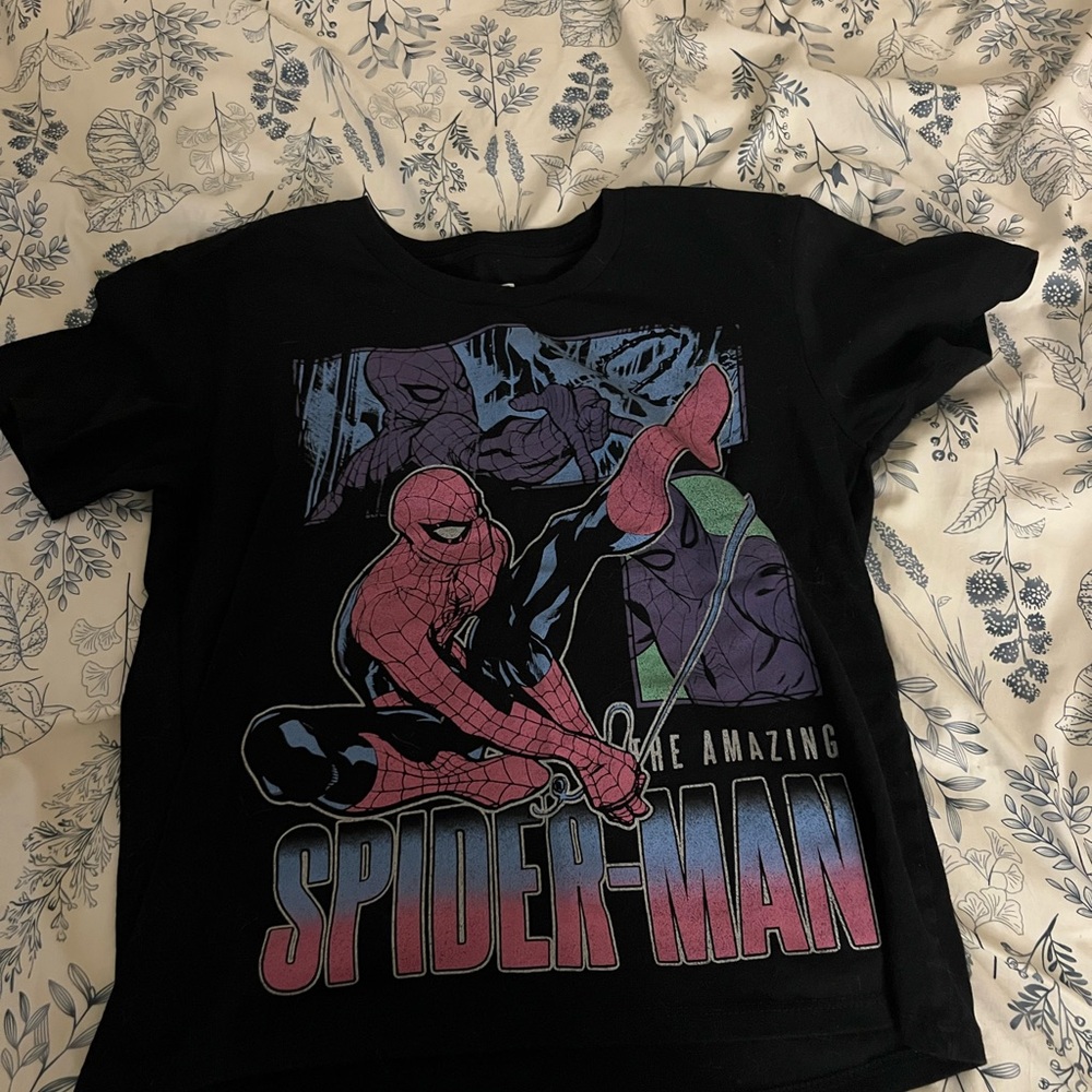 Marvel Spider-Man Kids Black and Pink T-Shirt